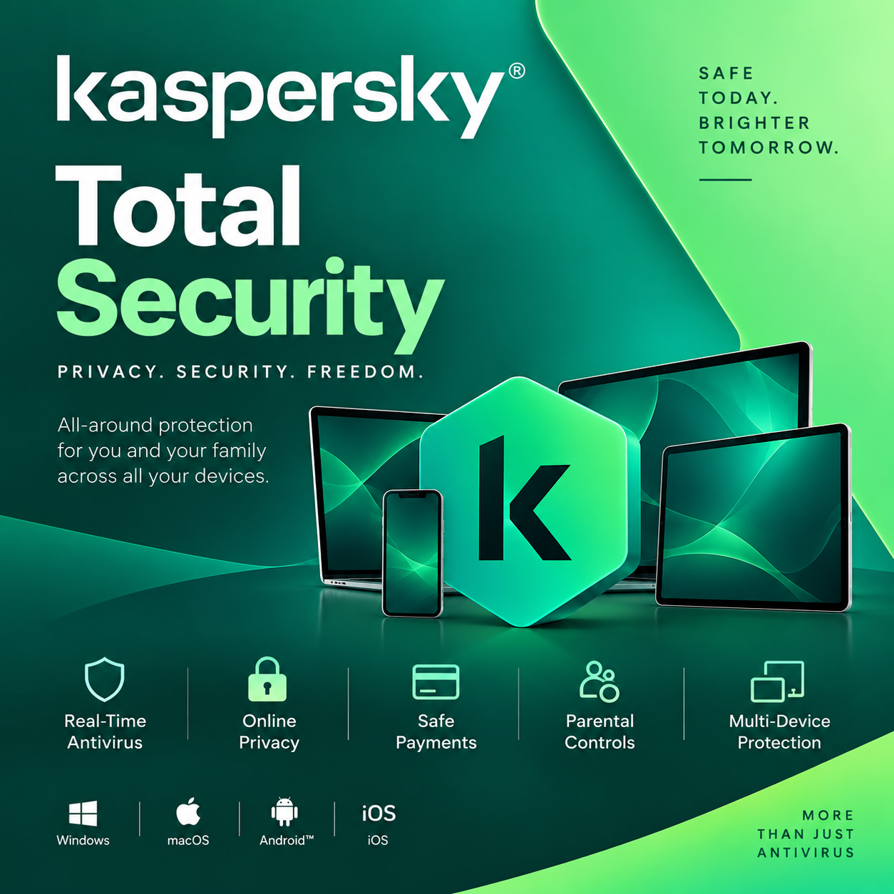 Kaspersky Total Security 1 User 1 Year