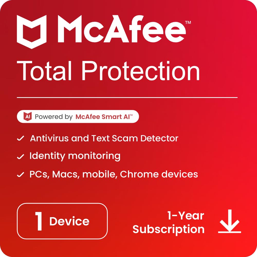 McAfee Total Protection 1 User 1 Year